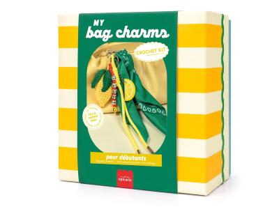 Kit crochet pour débutant - bag charms- citron
