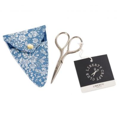 Étui à ciseaux en tissu Liberty Fabrics Emily Belle BLEU