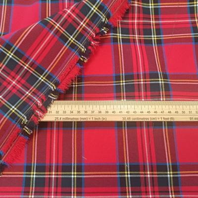 Tissu TARTAN DAN ROUGE / JAUNE