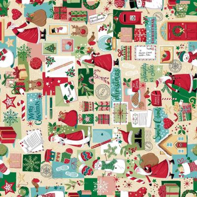 Tissu MAKOWER VOEUX DE NOEL 032_Q